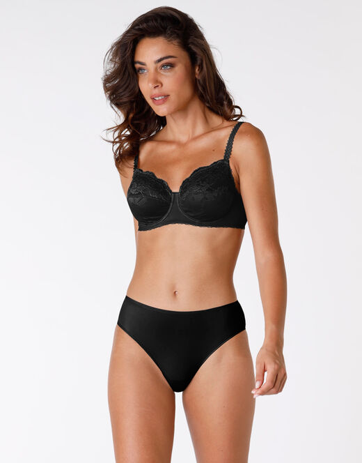 Lovable Reggiseno con ferretto senza imbottitura Exuberance, nero, in pizzo. Alto sostegno Vendita Calda
