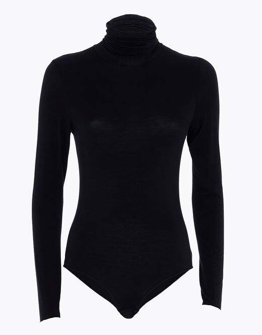 Lovable Body a collo alto e manica lunga in modal, nero Italy