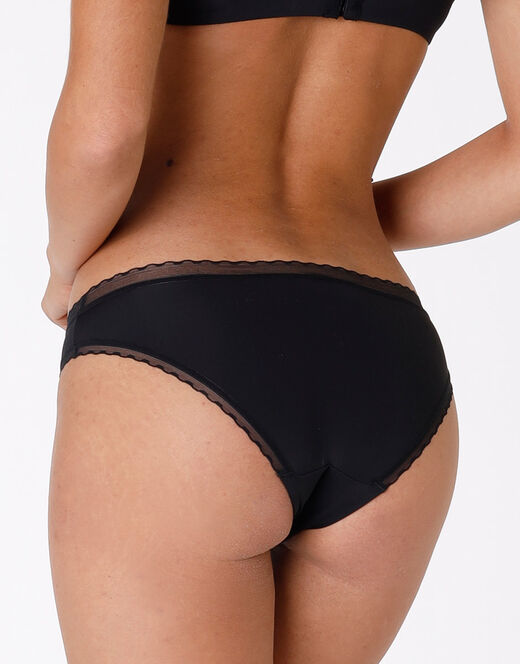 Lovable Slip My Daily Comfort nero in microfibra Consegna Veloce