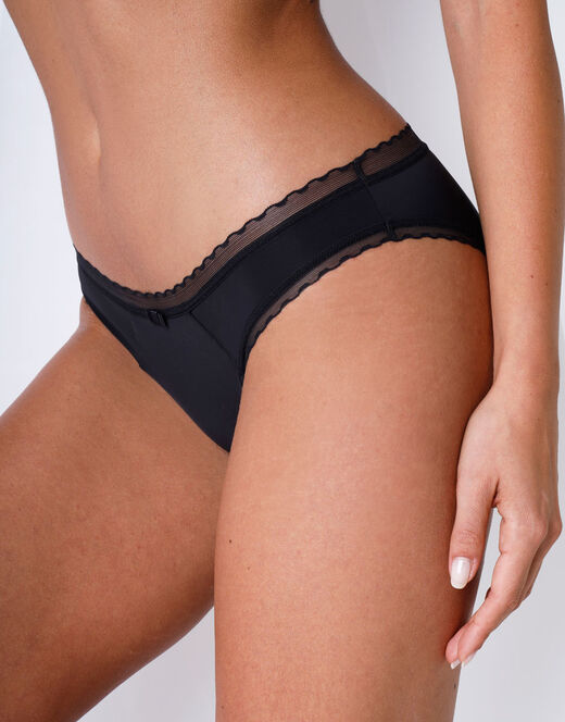Lovable Slip My Daily Comfort nero in microfibra Consegna Veloce