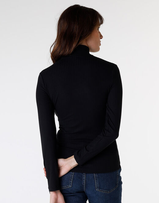 Lovable Maglia donna a maniche lunghe e collo lupetto, nero Fino Al -60%