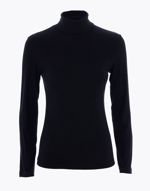 Lovable Maglia donna a maniche lunghe e collo lupetto, nero Fino Al -60%