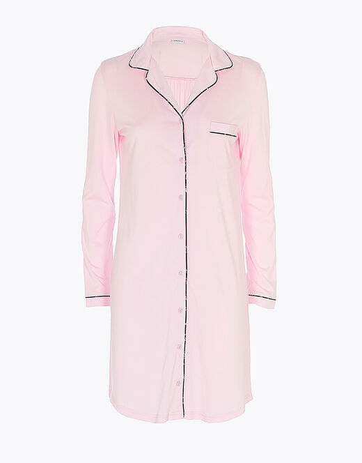 Lovable Camicia da notte in jersey di cotone modal, rosa Vendite Flash