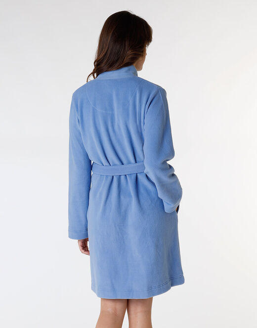 Lovable Vestaglia aperta in pile, azzurro ortensia Italia