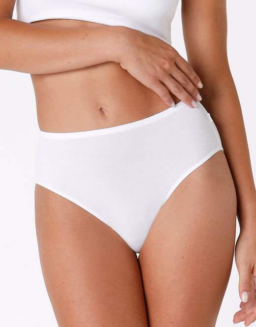 Lovable Slip midi Lovely bianco in cotone modal vellutato Sconto