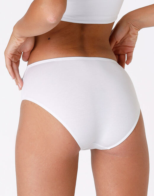 Lovable Slip midi Lovely bianco in cotone modal vellutato Sconto