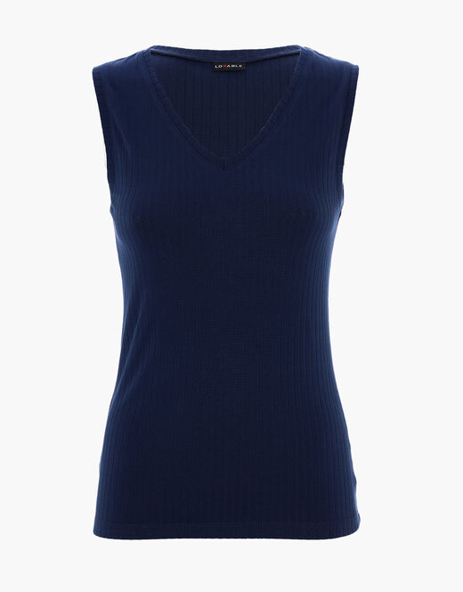 Lovable Canotta Basic Soul con scollo a V, blu scuro In Vendita