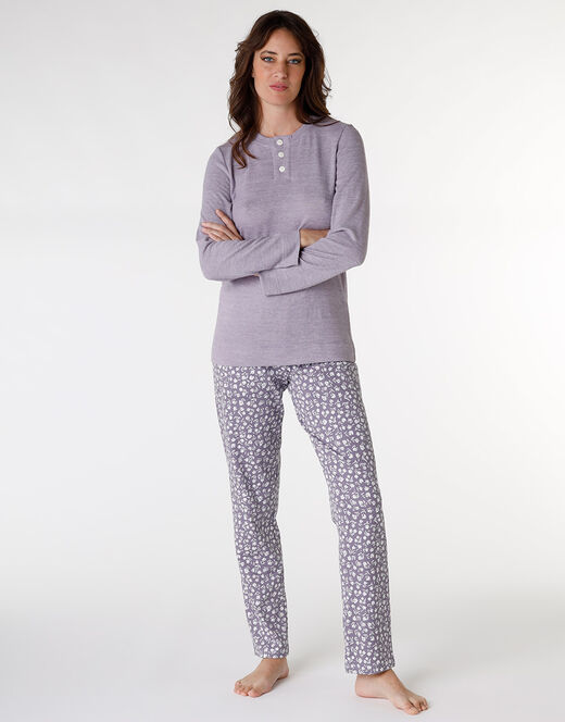 Lovable Pigiama in interlock di cotone, tornado con stampa a fiori Offerte