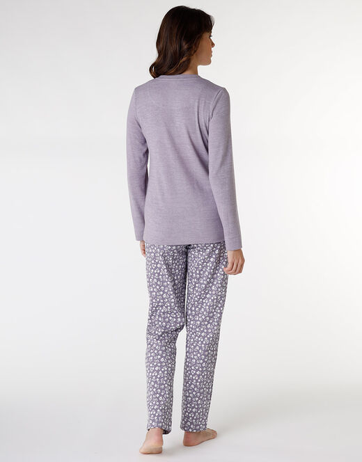 Lovable Pigiama in interlock di cotone, tornado con stampa a fiori Offerte