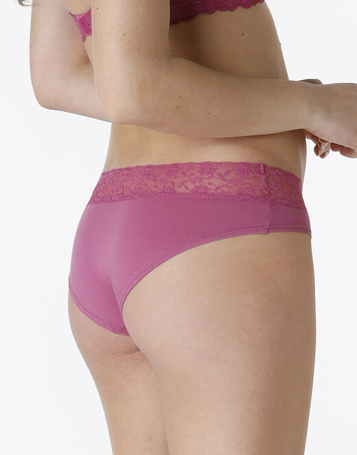 Lovable La Senza - Culotte Remix Panties in cotone e pizzo, malva Limitato a 3 giorni