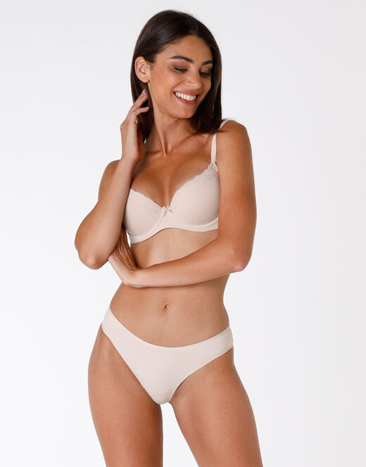 Lovable Reggiseno ferretto balconette leggermente imbottito Sensual Touch skin, in morbida microfibra. Comfort estremo Prezzo Ridotto