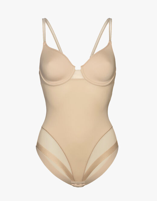 Lovable Body contenitivo con ferretto in microfibra e tulle Millenium Equilibre, skin Promozione