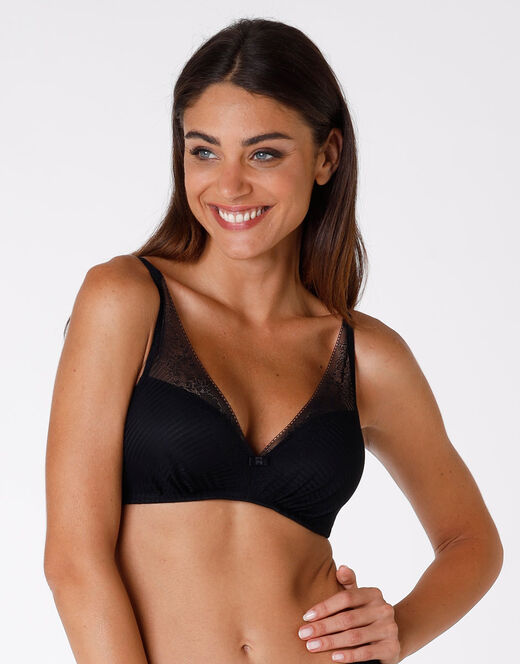 Lovable Reggiseno senza ferretto leggermente imbottito Sensual Touch Exclusive, nero Moda