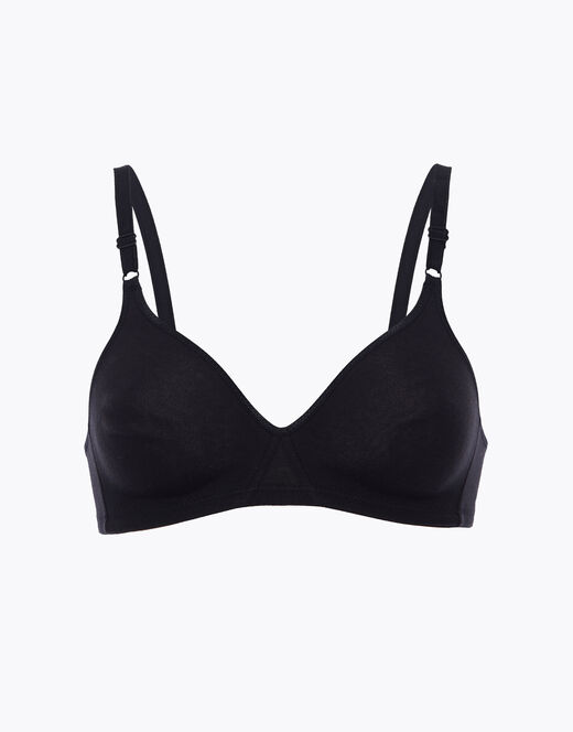 Lovable Reggiseno senza ferretto Cotton Line in cotone, nero Italia