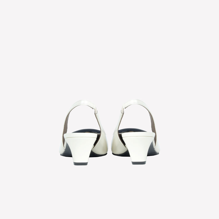 Roberto Festa SLINGBACK IN VITELLO SPAZZOLATO OFF WHITE CON FIBBIA GOMMATA DORIEN Sottocosto