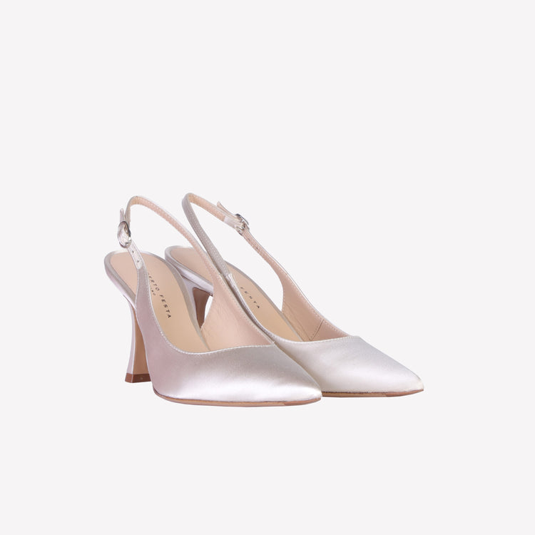 Roberto Festa SLINGBACK IN RASO PERLA LAVINIA Qualità