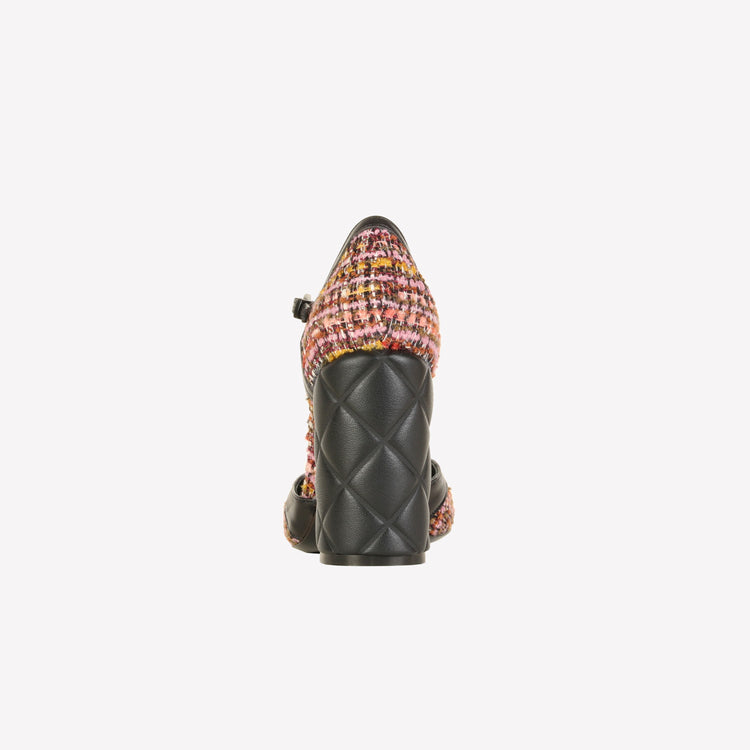 Roberto Festa DÉCOLLETÉ T-STRAP IN BOUCLÉ MULTICOLOR OLIMPYA Promozione Limitata
