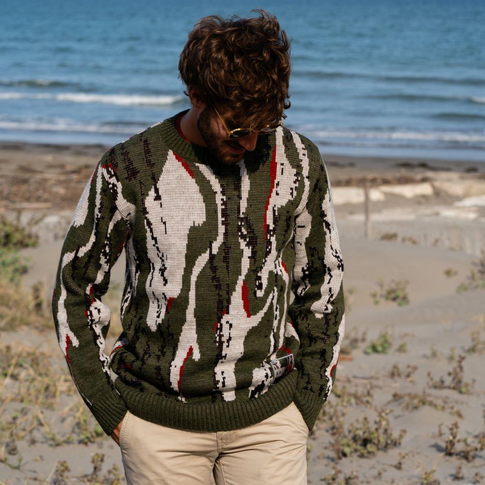 ﻿Seay / Maglione Allover Wood Tonga Affare Del Giorno
