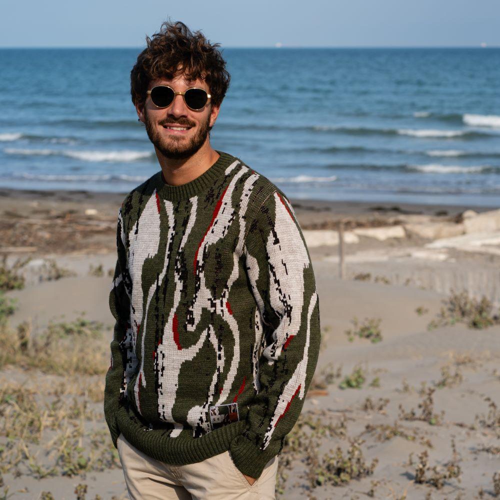﻿Seay / Maglione Allover Wood Tonga Affare Del Giorno
