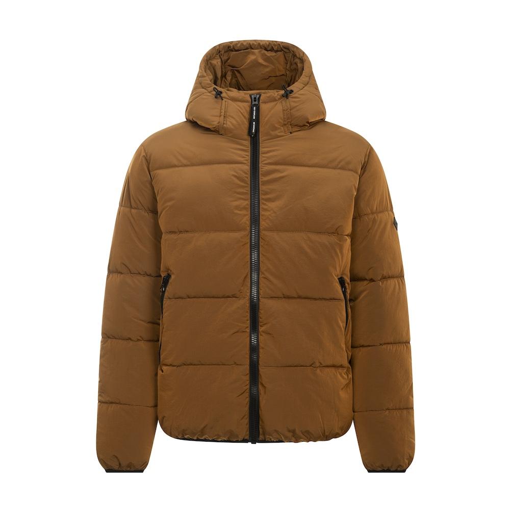 Seay / Piumino Arancione Marmellata con Cappuccio Negozio
