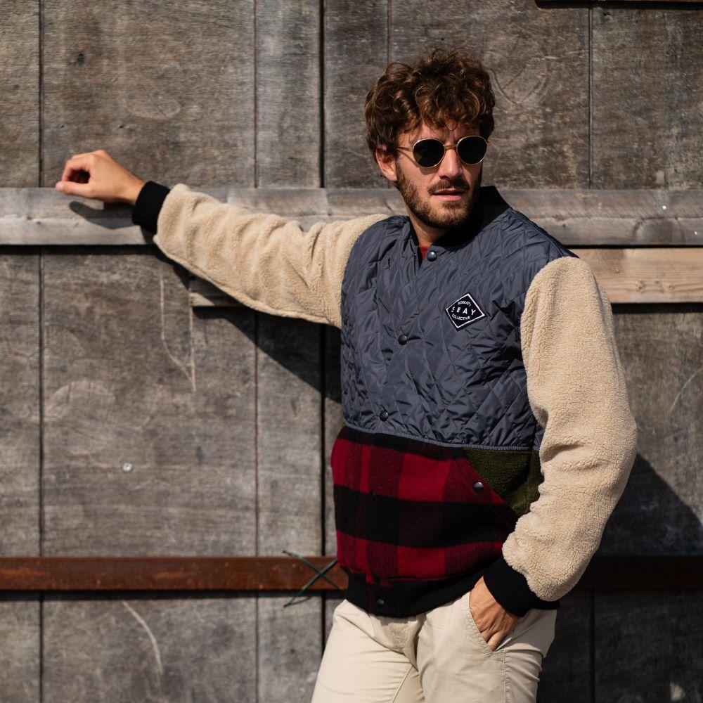 Seay / Giacca Varsity Patchwork Nuova