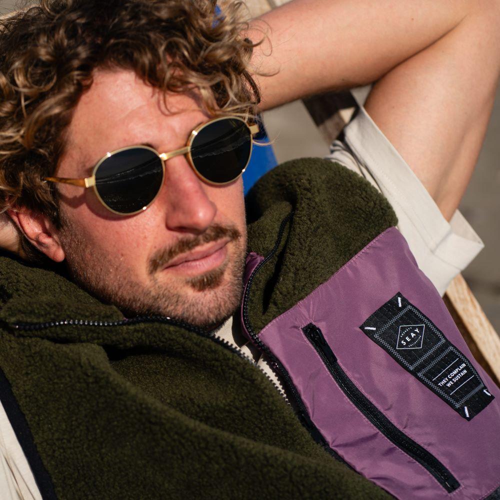 Seay / Gilet Teddy Sea Turtle & Nero Delavé Italia