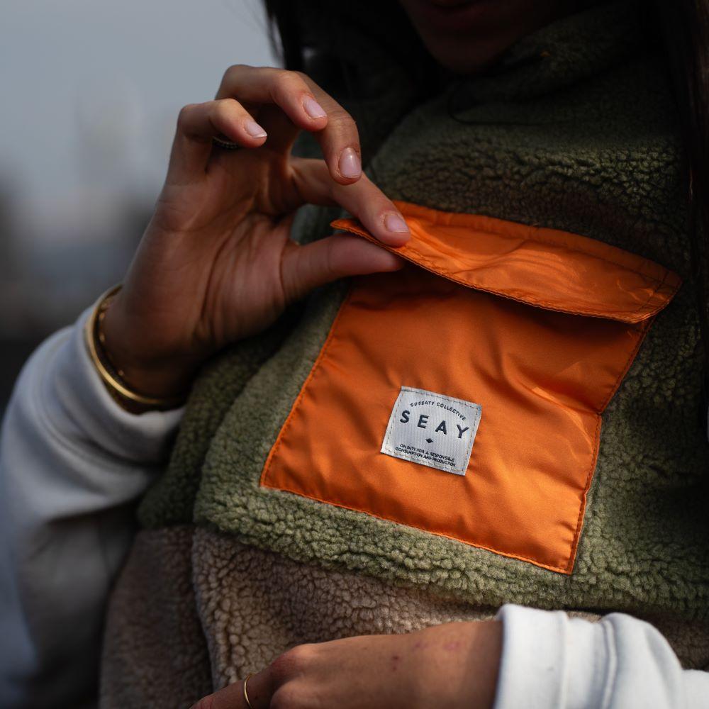 Seay / Gilet Teddy Verde Menta & Natural Acquista Ora