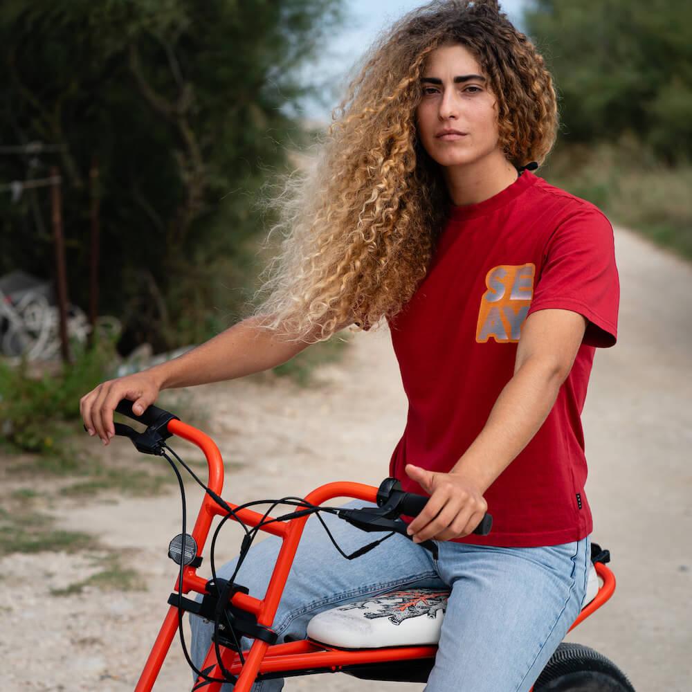 Seay / T-Shirt Loose Fit Rossa Offerta