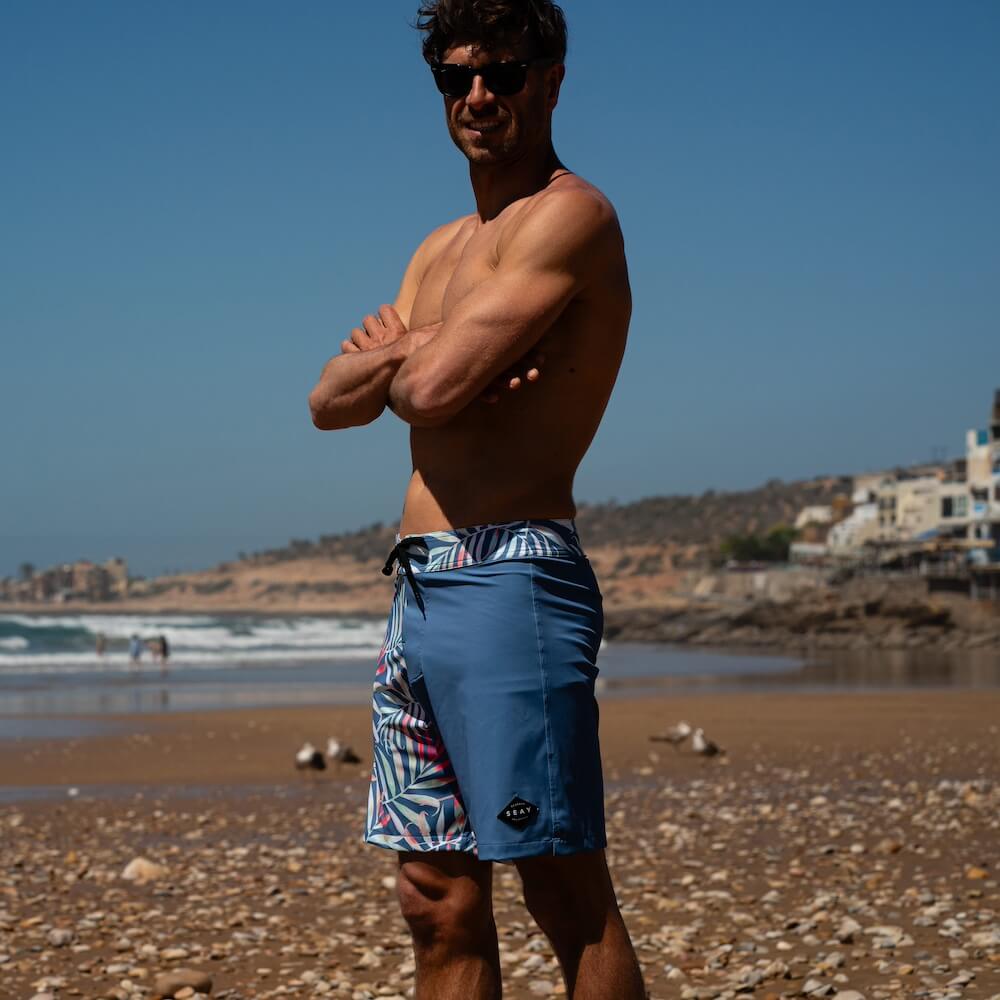 Seay / Boardshort Blu Bamboo Moda