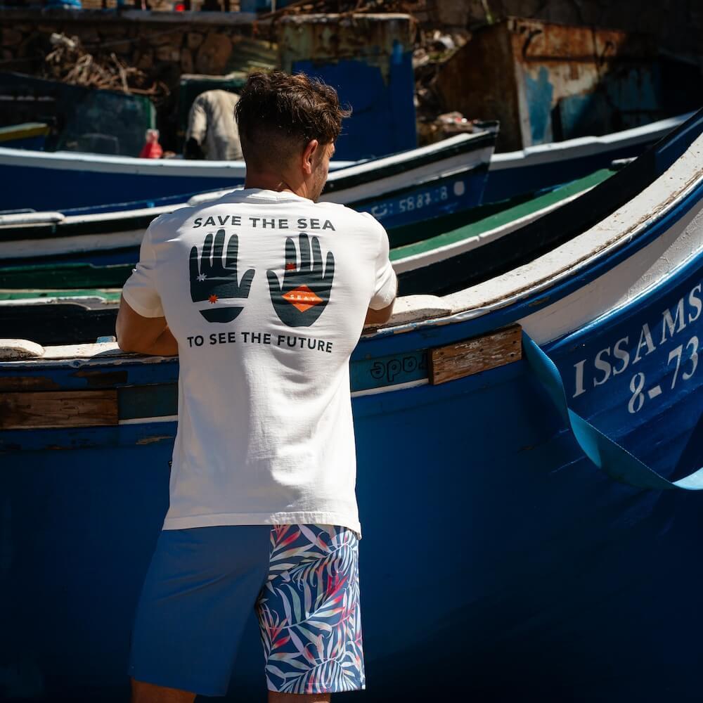 Seay / Boardshort Blu Bamboo Moda