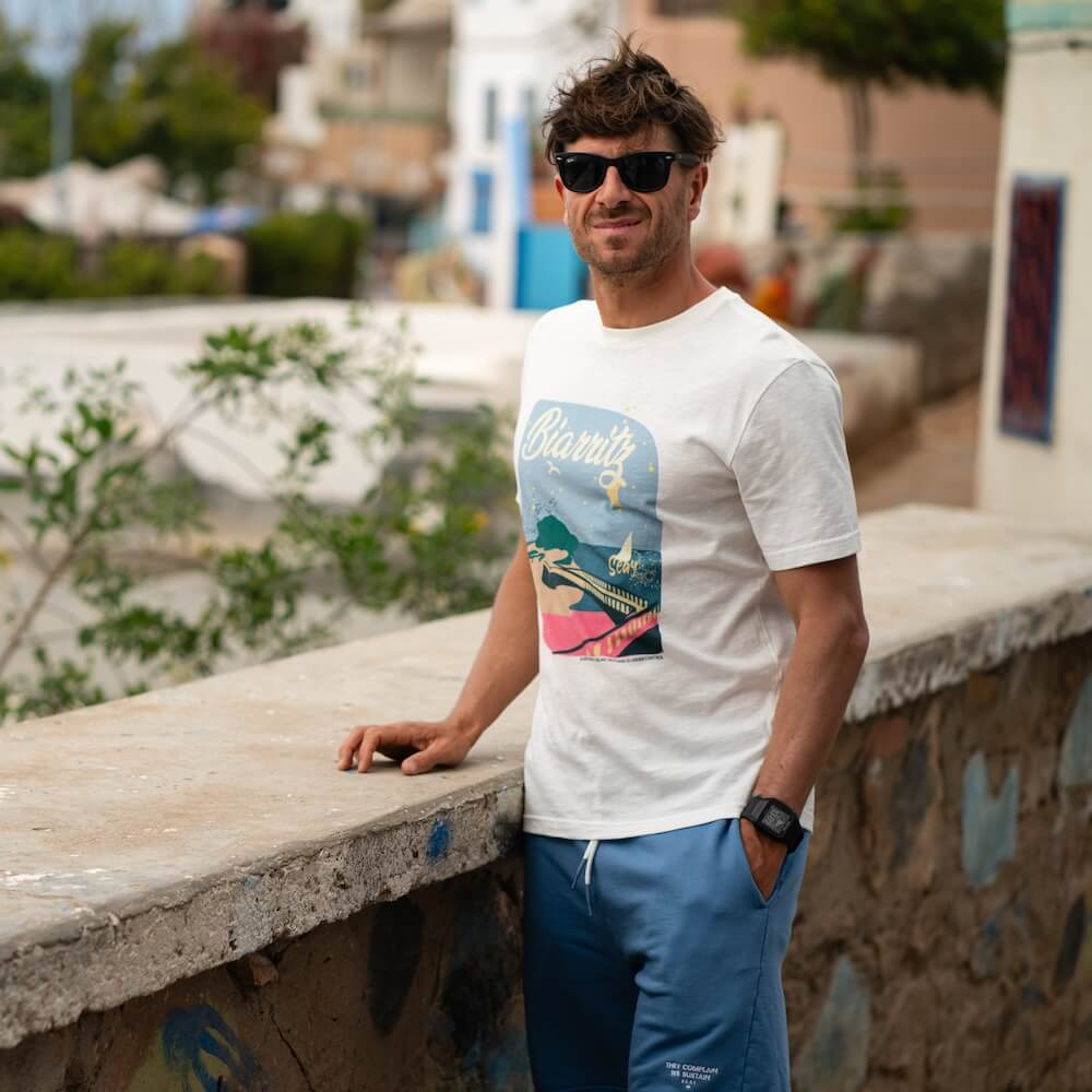 Seay / Pantalone in Felpa Corto Blu Bamboo Consegna Veloce