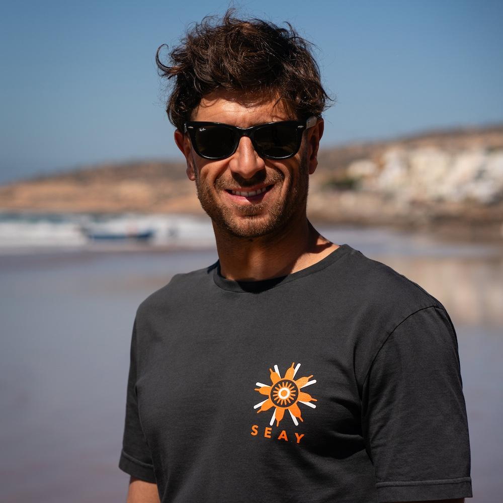 Seay / T-Shirt Nera Zero Impact Affare Del Giorno