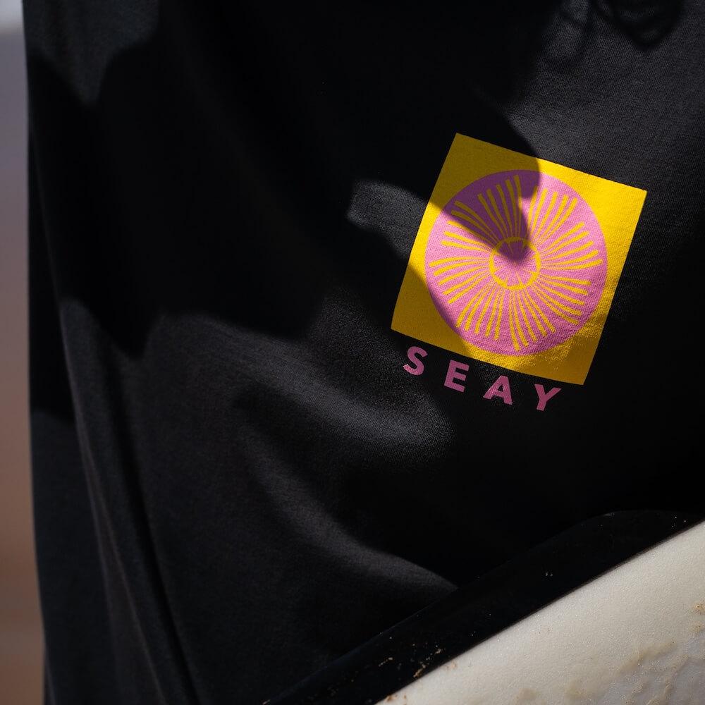 Seay / T-Shirt Nera Symbols Sconto