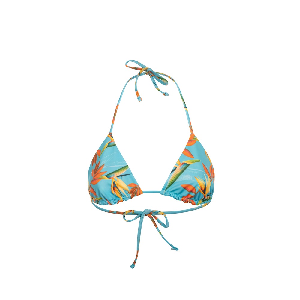 Seay / Triangolo Bikini Reversibile Azzurro Verde Bird of Paradise Outlet