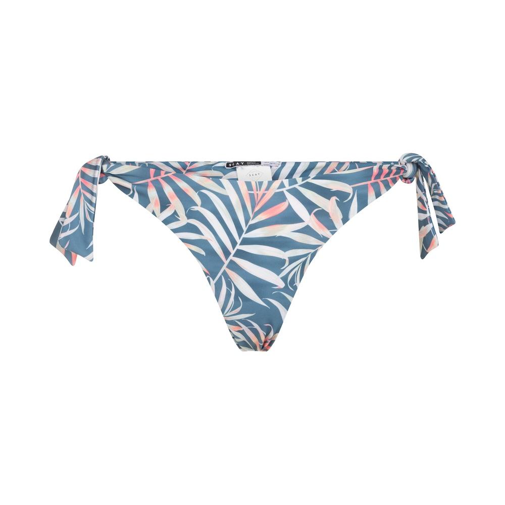 Seay / Slip Bikini con Laccetti Blu Bamboo Negozio