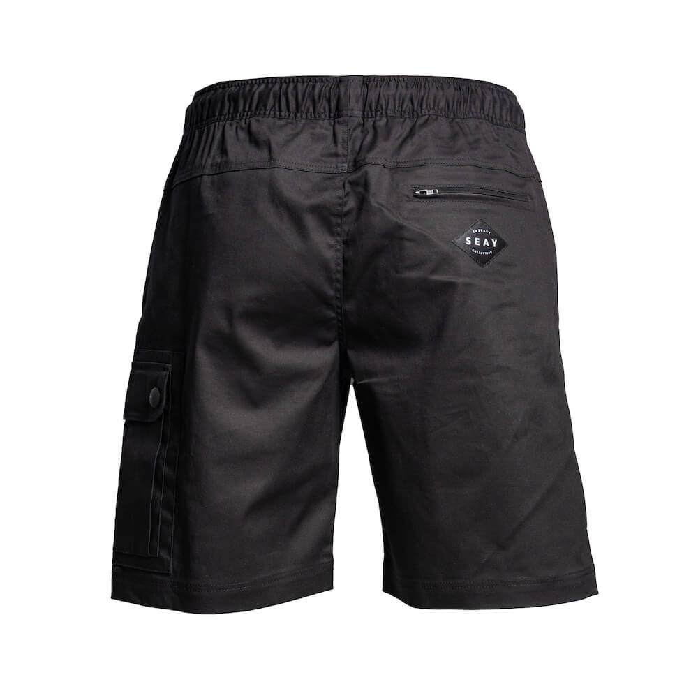 Seay / Pantalone Corto Nero Makassar Pezzi Unici