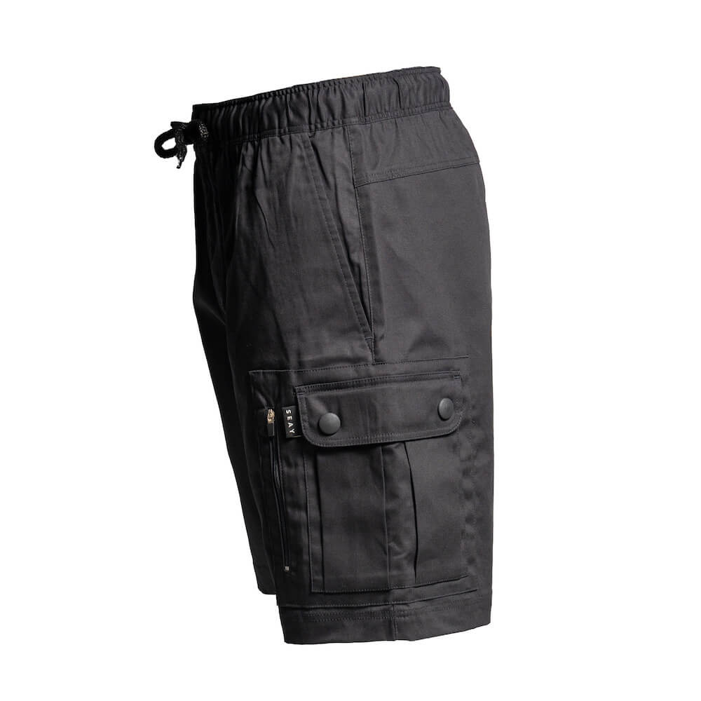 Seay / Pantalone Corto Nero Makassar Pezzi Unici