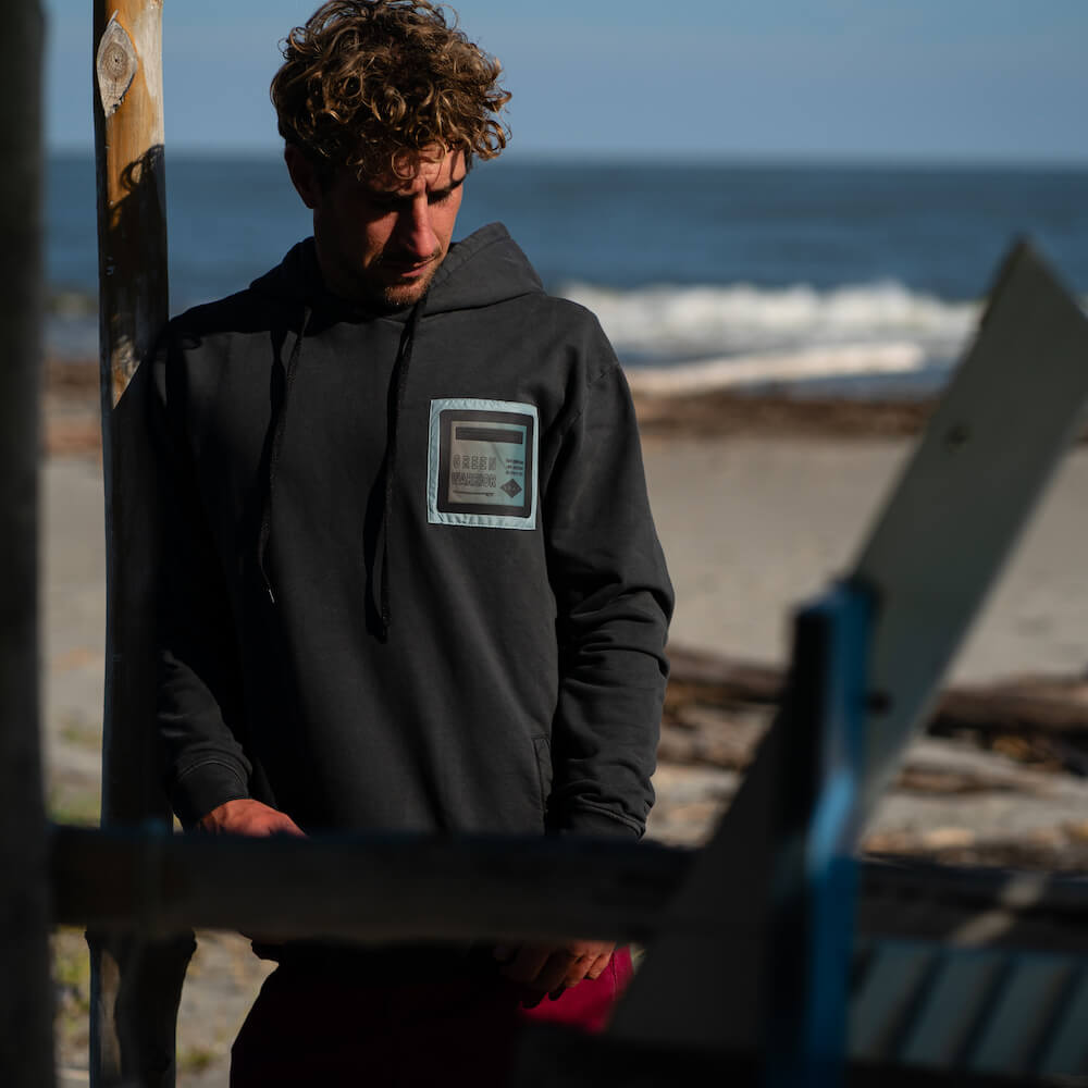 Seay / Felpa con Cappuccio Nera Siargao Offerta