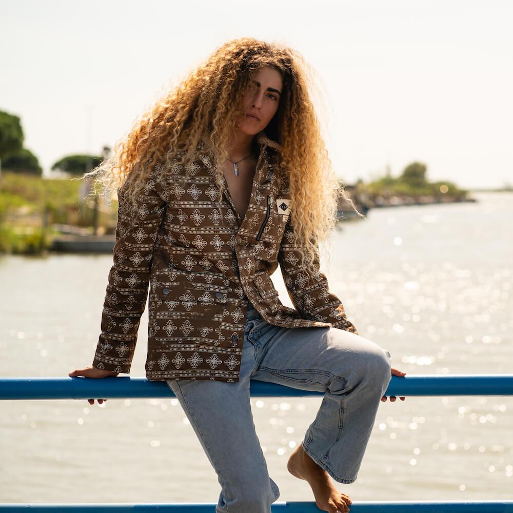 Seay / Giacca Denim Orsetto Marrone Laguna Offerte