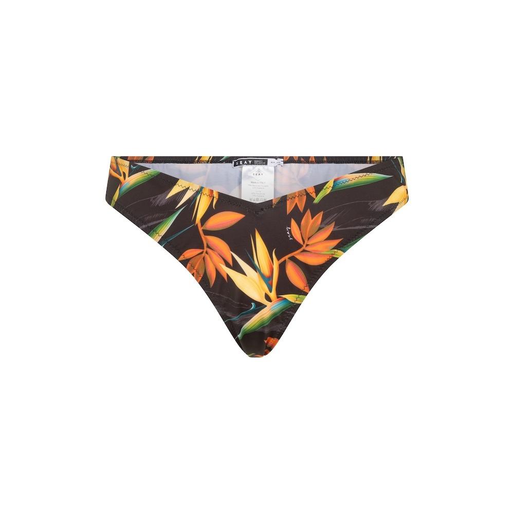 Seay / Slip Bikini Brasiliano Nero Bird of Paradise Vendite Flash