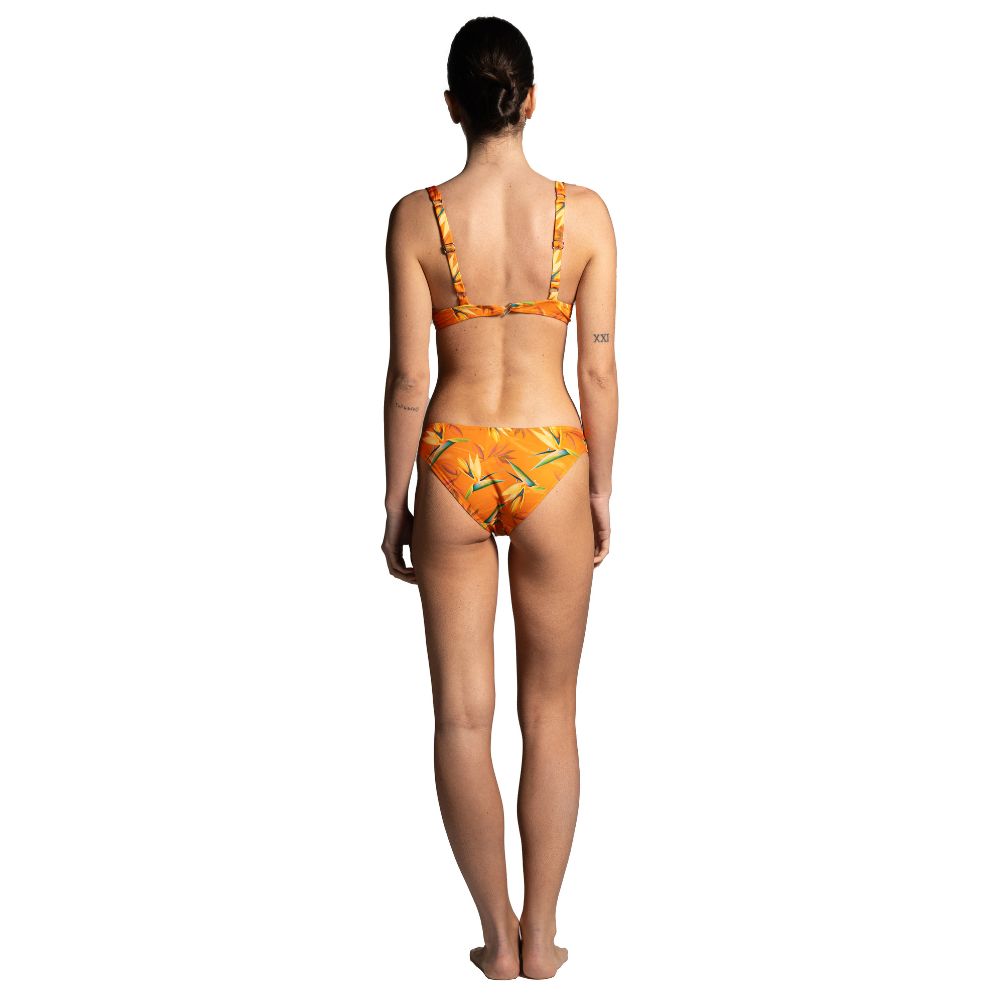 Seay / Slip Bikini Arancione Bird of Paradise Nuova