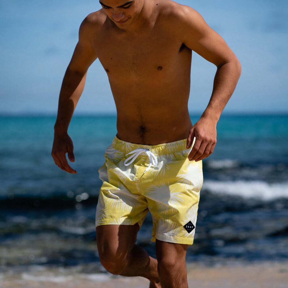 Seay / Swim Boxer Medio Giallo Soffioni Sconto