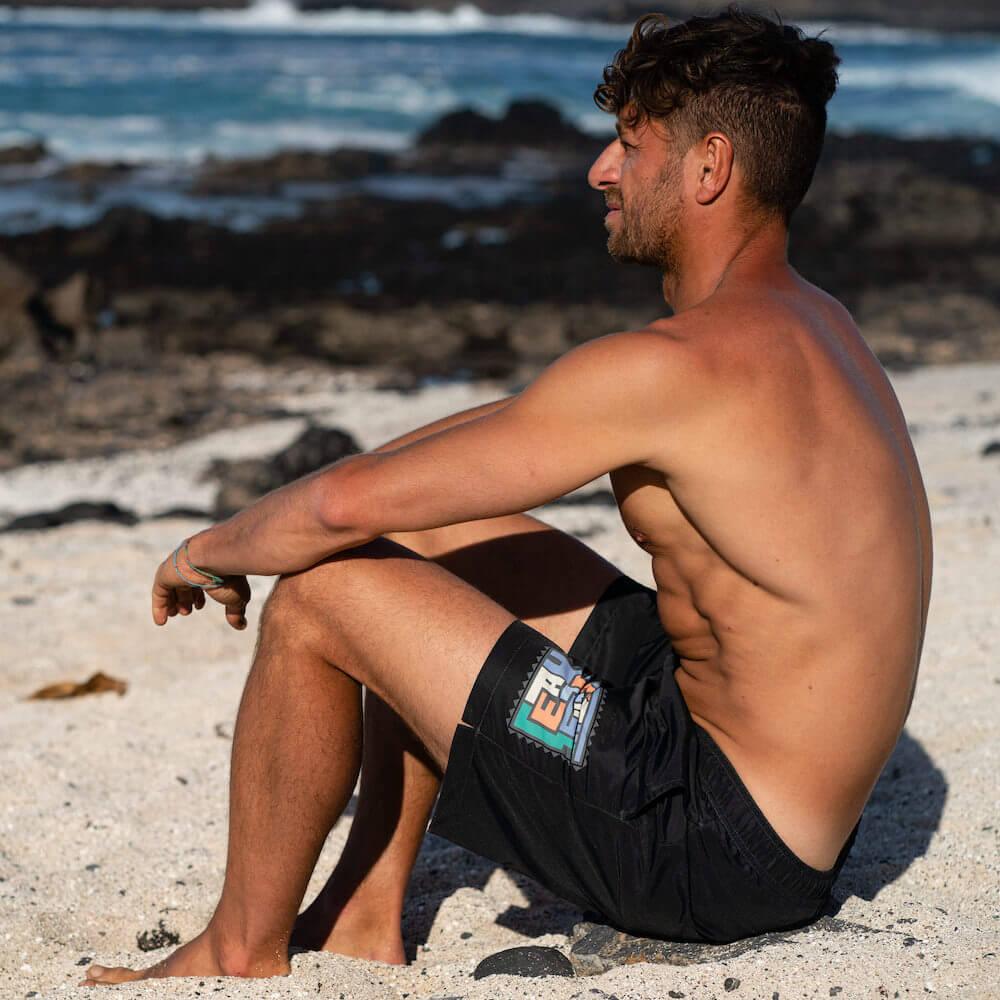 Seay / Swim Boxer Medio Nero Akaup Officina