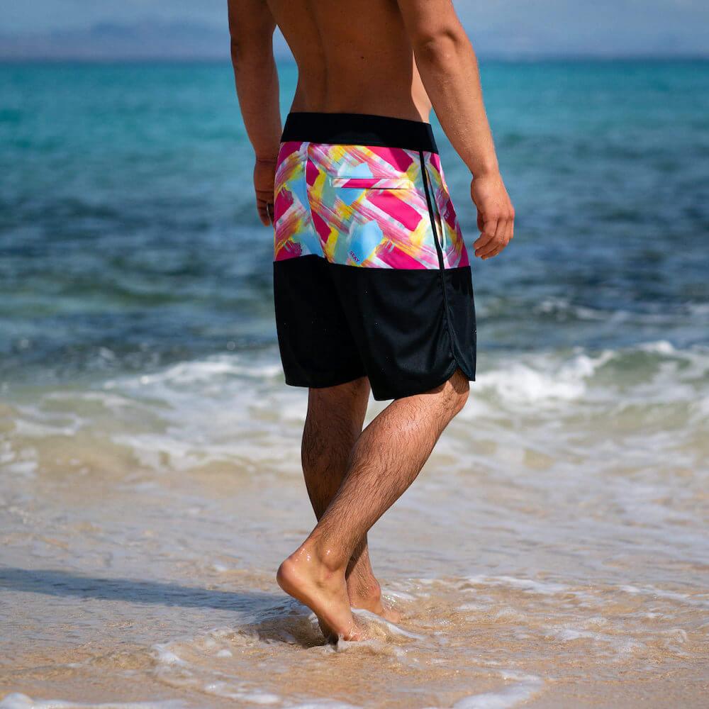 Seay / Boardshort Fucsia & Blu Alapai Vendita Calda