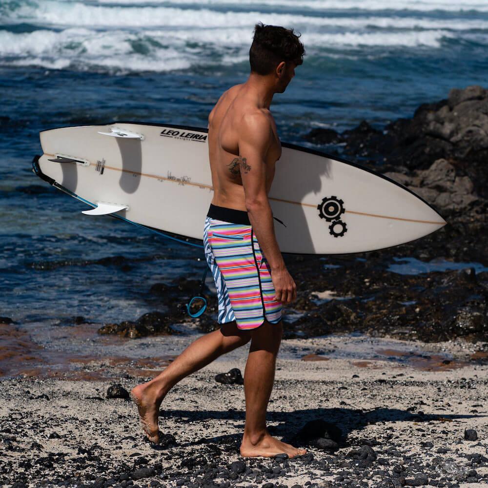 Seay / Boardshort Zebra & Strisce Alapai In vendita