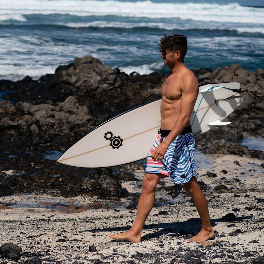 Seay / Boardshort Zebra & Strisce Alapai In vendita