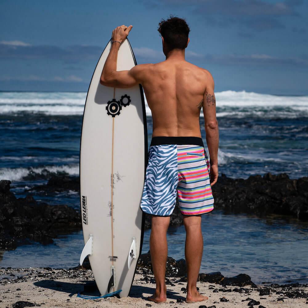 Seay / Boardshort Zebra & Strisce Alapai In vendita