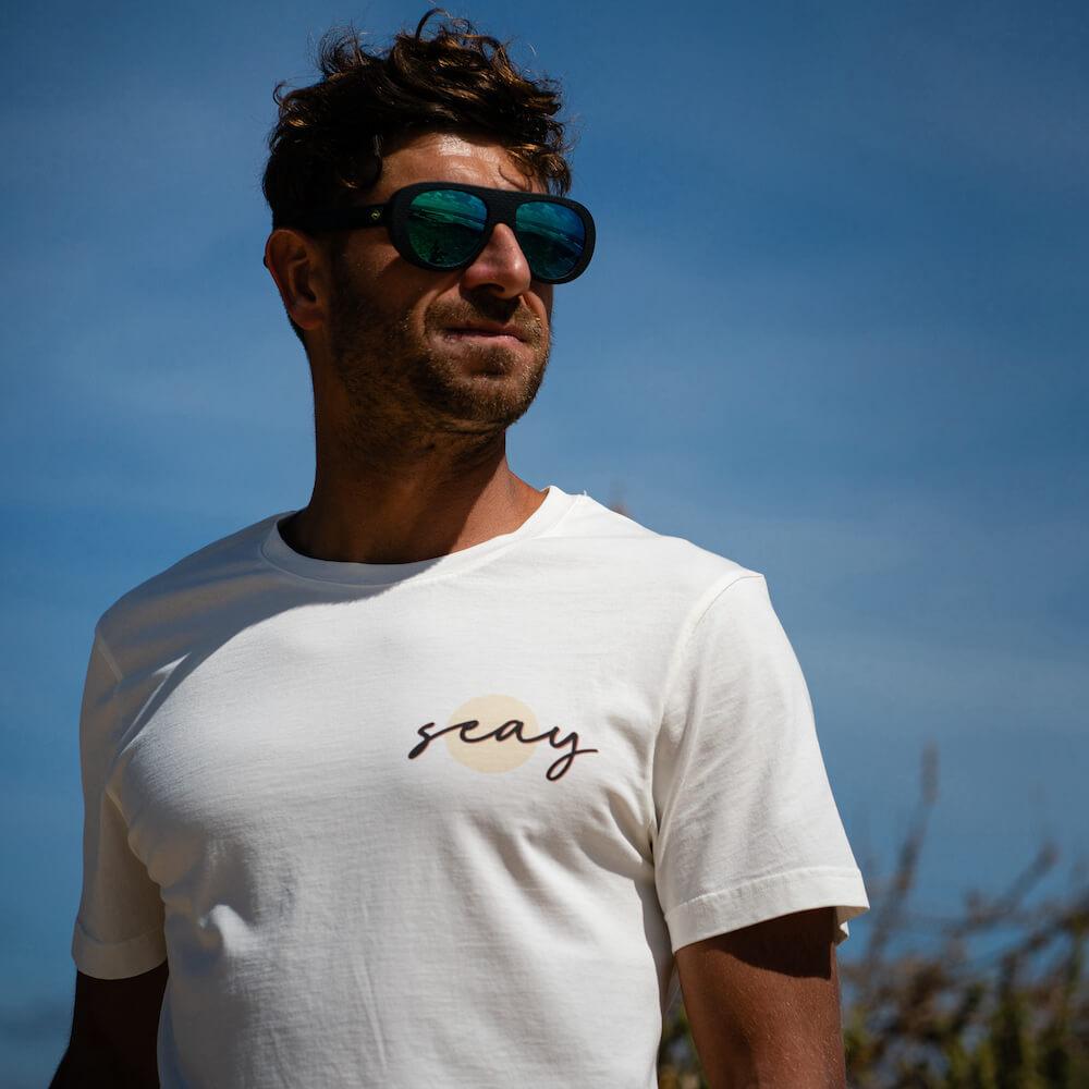 Seay / T-Shirt Bianco Naturale Kaleo Vendite Flash