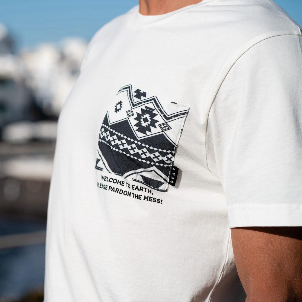 Seay / T-Shirt Bianco Naturale Kaleo Unisex 2025