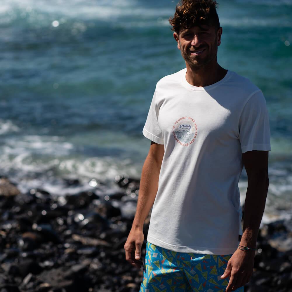Seay / T-Shirt Bianco Naturale Kaleo Italia